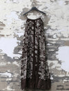 INTO THE EAST 25 Autumn and Winter Silk and Linen Totem Suspender Skirt ITE-E1DGSS012CF21DS-KA Brown